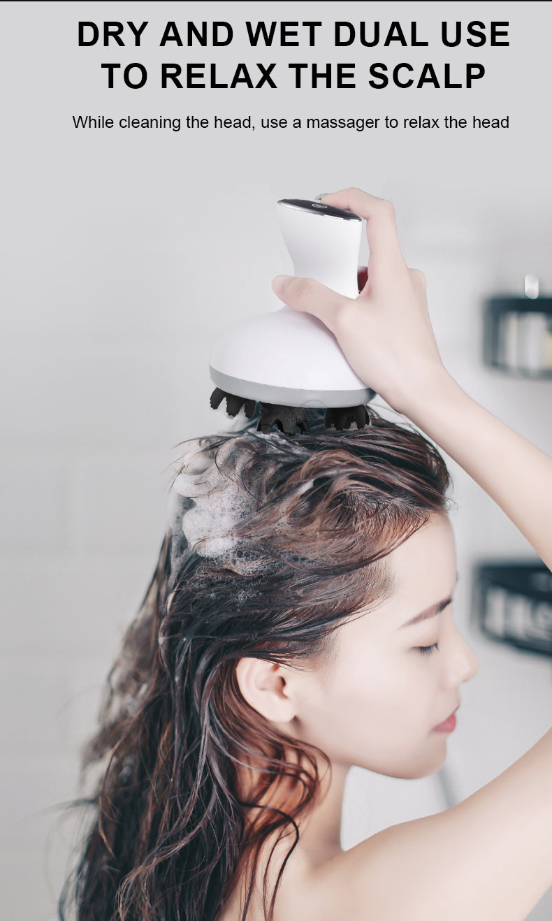 Waterproof EMS Head Massager Scalp Massager Body Massager