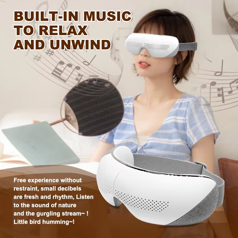 High quality 4d heated intelligent hot cold mini Eye point Massage device facial beauty device