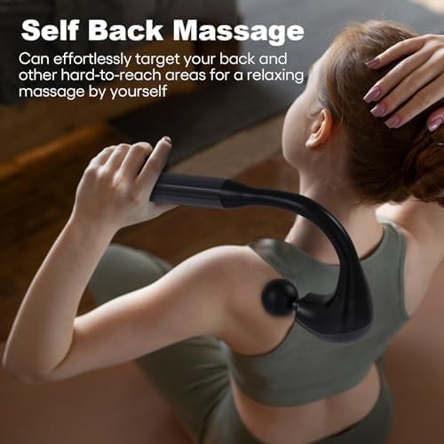 Massage Gun Deep Tissue with Extended Handle Revolutionary U-Shaped Back Massager Body Massager for Neck,Shoulder,Leg